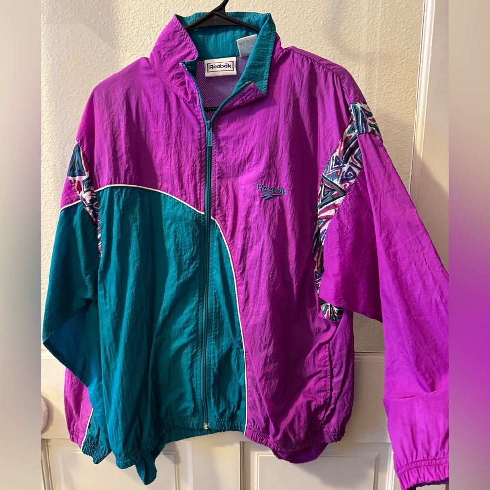 Reebok Teal and Purple Jacket